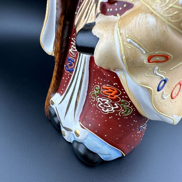 1960s Kamotsuru Sake Decanter Figurine Bottle Japan Good Luck God Statue 10" VTG - Picture 13 of 15